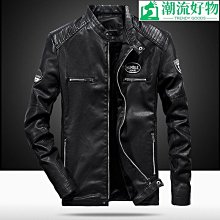 跨境皮衣男裝多色外套素色男式PU皮衣秋季機車服新款男士夾克刷毛-毛毛男裝 歷史價格詳細信息