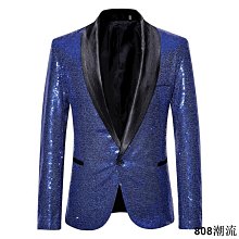 亮片西裝男寬鬆閃閃上衣 歌手外套 個性夜店舞臺表演服裝-毛毛男裝 歷史價格詳細信息
