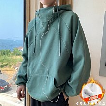 男士衛衣男連帽潮ins春秋季新款純白韓版潮流外套情侶裝港風帽衫-潮流好物 歷史價格詳細信息