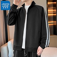 男士夾克外套 新款外套男 真維斯潮流夾克男春秋款大碼戶外防風防水男裝沖鋒衣開衫工裝外套 歷史價格詳細信息