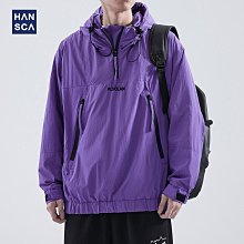 秋季外套 男士秋冬外套 hansca翻領外套男春秋季2024新款拼接痞帥潮牌休閑立領教練夾克男 歷史價格詳細信息