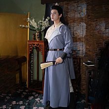 中山服 汣渡夜將原創春秋交領齊腰漢服俠客套裝刺繡大袖衫男學生漢服 歷史價格詳細信息