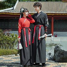 俠客漢服女扶搖中國風古裝黑色霸氣交領齊腰武俠套裝表演出服 歷史價格詳細信息