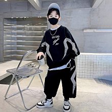 秋季新款男大童套裝男童春裝套裝時尚運動 潮新款兒童帥氣衣服男秋季大童春秋 歷史價格詳細信息