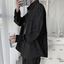 秋裝新款男士純色長袖立領襯衣 韓版潮流大碼襯衫男 歷史價格詳細信息