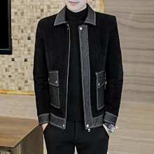 男士新款外套 冬季外套男 秋冬韓版潮流西裝外套男士春秋季商務休閑正裝2024新款加厚小西服 歷史價格詳細信息