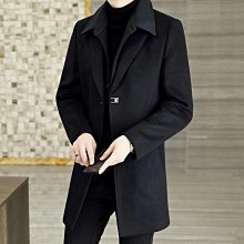 2024春季新款風衣男中長款韓版潮流英倫風帥氣過膝男士卡其色外套 歷史價格詳細信息