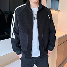 男士新款外套 冬季外套男 2024春秋新款男士韓版潮流立領休閑西裝修身小西服帥氣中山裝外套 歷史價格詳細信息