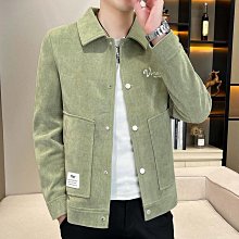 男士新款外套 冬季外套男 2024秋冬燈芯絨夾克男潮韓版修身青年休閑高級感復古男裝褂子外套 歷史價格詳細信息