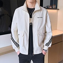 燈芯絨外套男春秋新款棒球領寬鬆夾克中年休閒復古潮流工裝上衣男 歷史價格詳細信息