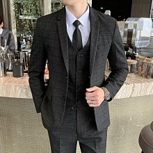 男士新款外套 冬季外套男 男士西服套裝韓版西裝男新郎伴郎團結婚禮服修身商務職業正裝外套 歷史價格詳細信息