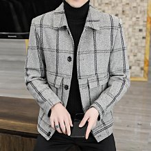 2022新款外套男韓版潮流帥氣青年寬鬆大衣男秋冬英倫風衣男中長款-时尚男装 歷史價格詳細信息