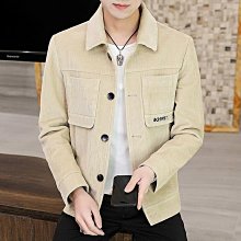 燈芯絨外套男春秋新款棒球領寬鬆夾克中年休閒復古潮流工裝上衣男 歷史價格詳細信息