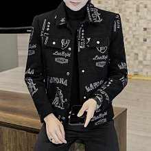 男士新款外套 冬季外套男 秋冬韓版潮流西裝外套男士春秋季商務休閑正裝2024新款加厚小西服 歷史價格詳細信息