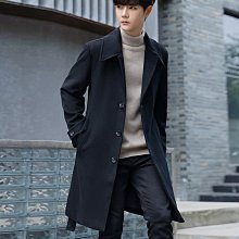 男士新款外套 冬季外套男 秋冬高端男士毛呢外套韓版修身短款風衣2024新款冬季加厚呢子大衣 歷史價格詳細信息