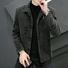 男士新款外套 冬季外套男 2022年新款秋冬短款呢子大衣男士風衣夾克冬季韓版修身毛呢外套潮 歷史價格詳細信息