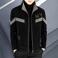 春秋季韓版新款毛呢大衣男 潮流休閑毛呢外套 時尚修身雙排扣中長款毛呢風衣外套 歷史價格詳細信息