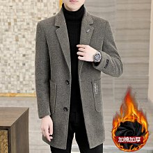 加棉加厚毛呢大衣男青年修身金貂絨呢子夾克韓版短款翻領貂絨風衣 歷史價格詳細信息