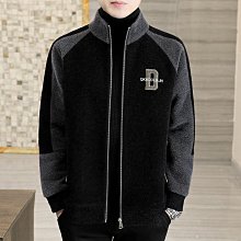 男士新款外套 冬季外套男 2024新款秋冬貂絨男士呢子夾克韓版潮流毛呢大衣冬季高端風衣外套 歷史價格詳細信息