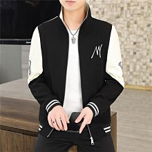 痞帥棒球服外套男 春秋季高級感休閒工裝夾克 男士秋裝上衣  M-3XL 立領簡約素色夾克男-潮男服飾 歷史價格詳細信息