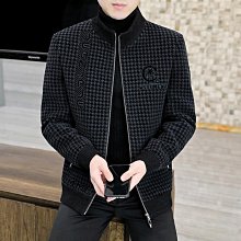 男士新款外套 冬季外套男 秋冬毛呢外套男士短款呢子大衣2022新款韓版修身冬季加厚風衣男裝 歷史價格詳細信息