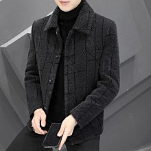 男士新款外套 冬季外套男 2022新款秋冬男士夾克毛呢外套韓版修身呢子大衣冬季潮流帥氣風衣 歷史價格詳細信息