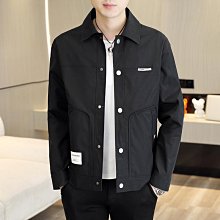 翻領夾克男士2024年春秋季薄款商務休閒中青年工裝防曬純色外套男 歷史價格詳細信息
