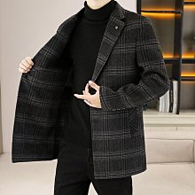 男士新款外套 冬季外套男 2024新款秋冬呢子外套男士短款風衣夾克冬季加絨加厚毛呢大衣男潮 歷史價格詳細信息