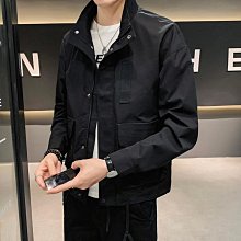 男士新款外套 冬季外套男 2024新款春季工裝男士休閑夾克韓版修身帥氣春秋外套男翻領上衣潮 歷史價格詳細信息