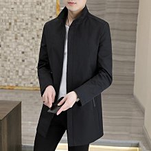 2023春秋風衣男長款修身新款外套感大衣男士DR1981 歷史價格詳細信息