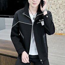 男士新款外套 冬季外套男 2023新款韓版修身男士春秋外套潮流帥氣翻領夾克男秋季休閑上衣服 歷史價格詳細信息