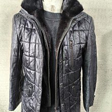 真皮皮衣，男款立領修身保暖外套，細微瑕，胸圍110袖長61肩 價格比較,價格查詢,歷史價格詳細信息