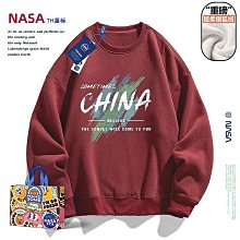 ·nasa長袖衛衣男圓領純棉加絨加厚潮牌上衣服外套女裝衫2024年韓版-星飛優選 歷史價格詳細信息