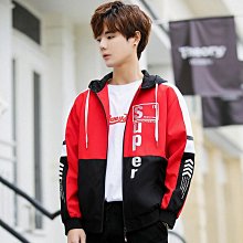 春秋男士運動休閑外套胖子寬松戶外大碼立領上衣肥佬薄款開衫衛衣 歷史價格詳細信息