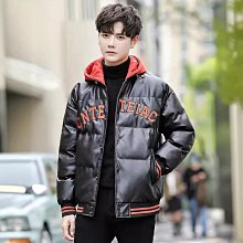 棉服PU皮棉服男冬季2024新款加厚晉江秋冬保暖棉襖潮牌青少年棉衣外套 歷史價格詳細信息