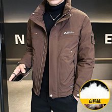 新款外套男 防風外套男 冬裝羽絨服男士潮牌連帽外套2023新款百搭情侶中長款加厚御寒棉衣 歷史價格詳細信息