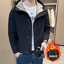 痞帥冬裝男2024休閒短款男士潮牌立領上衣外套冬季羽絨服新款加厚 歷史價格詳細信息