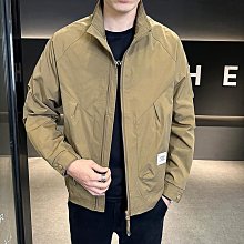 男士新款外套 冬季外套男 2024新款春季工裝男士休閑夾克韓版修身帥氣春秋外套男翻領上衣潮 歷史價格詳細信息