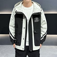 男士衛衣男連帽潮ins春秋季新款純白韓版潮流外套情侶裝港風帽衫-潮流好物 歷史價格詳細信息
