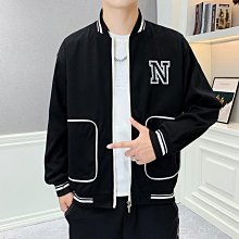 男士新款外套 冬季外套男 春秋季男士棒球服休閑外套韓版修身夾克男2024新款青年春裝上衣潮 歷史價格詳細信息