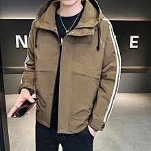 工裝休閑夾克 連帽風衣韓版防風 青少年外衣 夾克連帽男 袋外套 青年男士秋冬外套 外套男秋裝百搭高級-時尚男裝 歷史價格詳細信息
