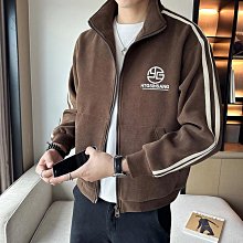 春季新款潮流男士防風外套 韓版時尚拉鍊口袋裝飾連帽外套 學院風寬鬆休閒夾克 百搭大尺碼外套 薄外套 短版風衣-潮男服飾 歷史價格詳細信息