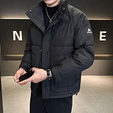 新款外套男 防風外套男 冬裝羽絨服男士潮牌連帽外套2023新款百搭情侶中長款加厚御寒棉衣 歷史價格詳細信息