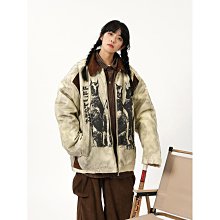 冬季美式情復古菱格字母刺繡棉服外套男寬松加厚保暖棒球服棉衣防風鋪棉外套 棉外套男生 羽絨棉外套 連帽棉外套-港仔男裝 歷史價格詳細信息