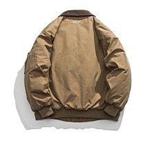復古美式刺繡服棉服男女秋冬加厚oversize寬松皮衣外套ins潮冬季-毛毛男裝 歷史價格詳細信息