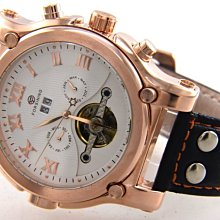 (六四三精品)超大型倒三角錶徑4.5公分.三眼六針.多功能賽車棋格面盤.自動上鍊機械錶 歷史價格詳細信息
