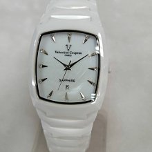 【 幸福媽咪 】Valentino Coupeau 范倫鐵諾 藍寶石 陶瓷腕錶 黑.白兩色 單支價 V12227H 歷史價格詳細信息