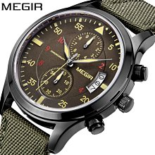 MEGIR男士運動機械機芯手表矽膠帶爆款夜光防水多功能8601 歷史價格詳細信息