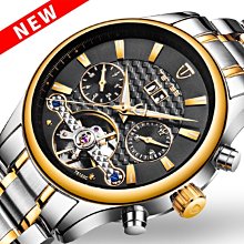 TEVISE 特威斯正品 創意賽車機械風格真三眼陀飛輪設計面盤 透底 自動機械錶 夜光 商務型男錶【S & C】 歷史價格詳細信息