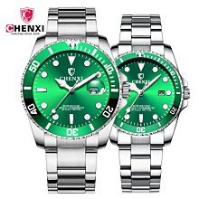 【潮鞋基地】CHENXI鋼帶腕錶男士歐美商務防水石英表爆款018C間金 歷史價格詳細信息